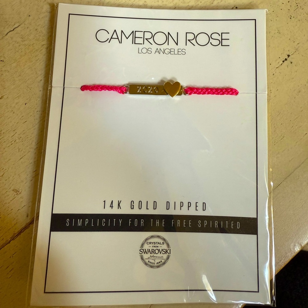 Cameron Rose Kids “xoxo” Bracelet Gold Dipped